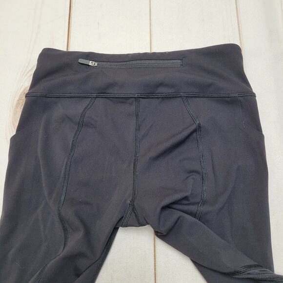 Lululemon Pace Rival crop leggings black mesh 22" - Picture 8 of 9